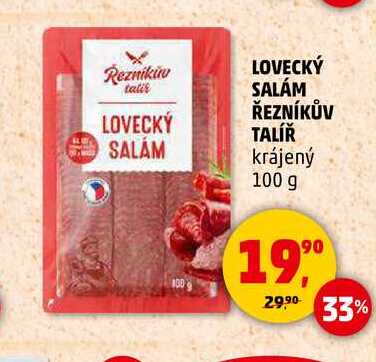 LOVECKÝ SALÁM ŘEZNÍKŮV TALÍŘ, 100 g