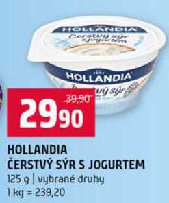 HOLLANDIA ČERSTVÝ SÝR S JOGURTEM 125 g