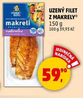 UZENÝ FILET Z MAKRELY, 150 g