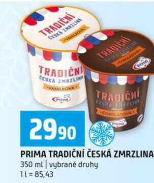 PRIMA TRADIČNÍ ČESKÁ ZMRZLINA 350 ml