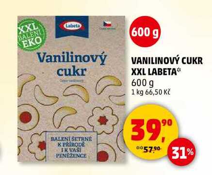 VANILINOVÝ CUKR XXL LABETA, 600 g