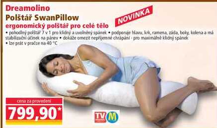 Dreamolino Polštář SwanPillow