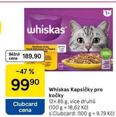 Whiskas Kapsičky pro kočky, 12× 85 g, více druhů
