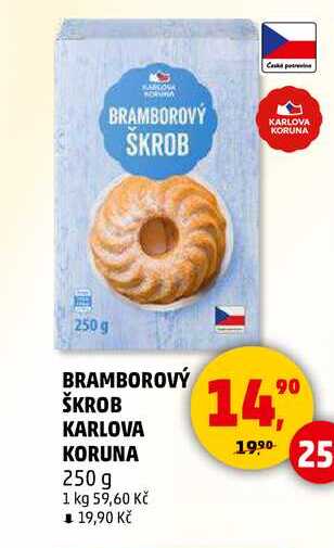 BRAMBOROVÝ ŠKROB KARLOVA KORUNA, 250 g