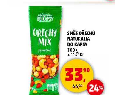 SMĚS OŘECHŮ NATURALIA DO KAPSY, 100 g