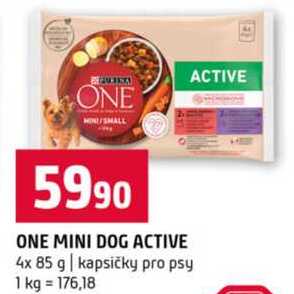 ONE MINI DOG ACTIVE 4x 85 g