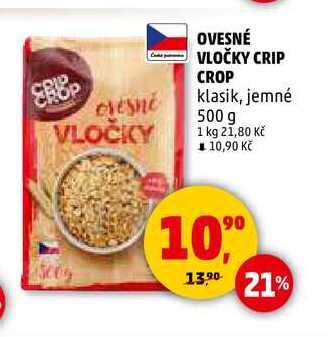 OVESNÉ VLOČKY CRIP CROP, 500 g