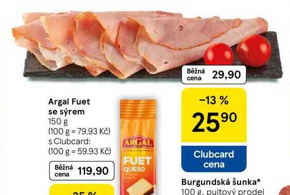 Burgundská šunka, 100 g