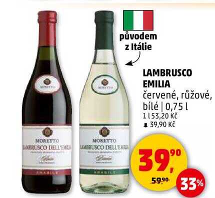 LAMBRUSCO EMILIA, 0,75 l