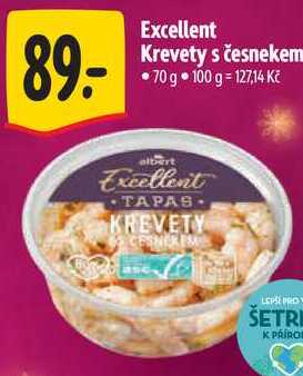 Excellent Krevety s česnekem, 70 g
