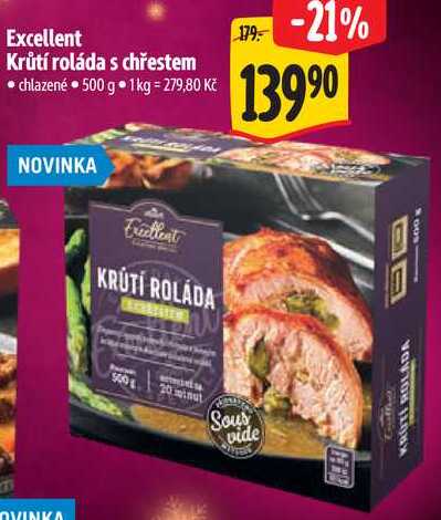 Excellent Krůtí roláda s chřestem, 500 g