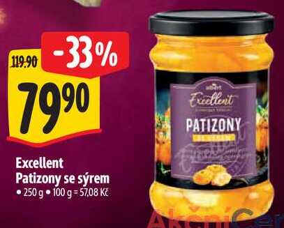 Excellent Patizony se sýrem, 250 g
