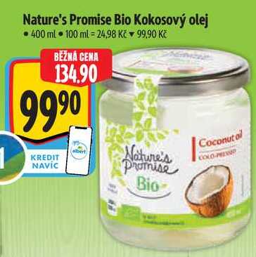 Nature's Promise Bio Kokosový olej, 400 ml