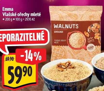 Emma Vlašské ořechy mleté, 200 g