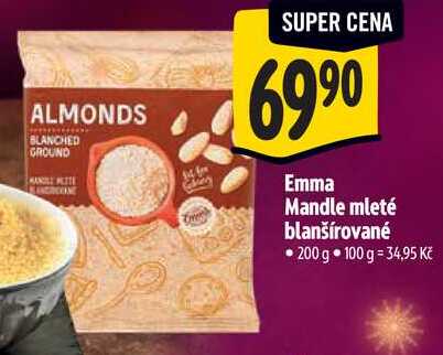 Emma Mandle mleté blanšírované, 200 g