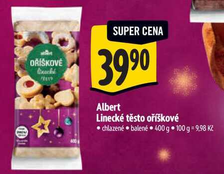 Albert Linecké těsto oříškové, 400 g