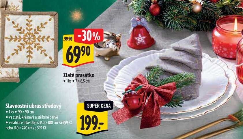 Slavnostní ubrus středový