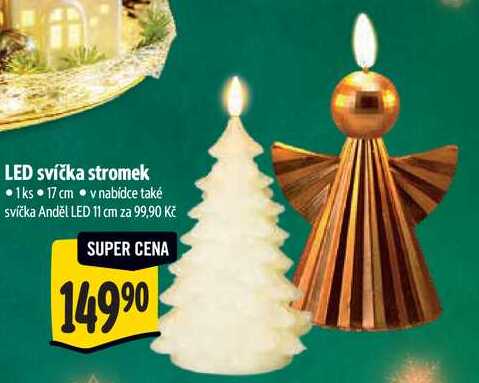 LED svíčka stromek