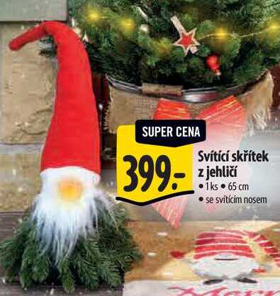 Svítící skřítek z jehličí