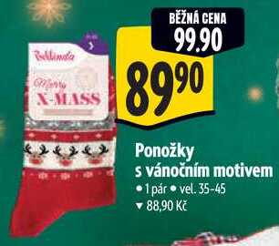 Ponožky s vánočním motivem
