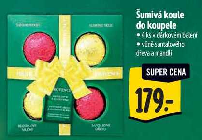 Šumivá koule do koupele, 4 ks