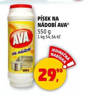 PÍSEK NA NÁDOBÍ AVA, 550 g