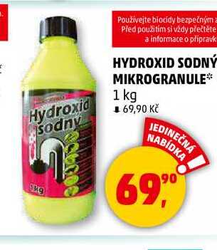 HYDROXID SODNÝ MIKROGRANULE, 1 kg 