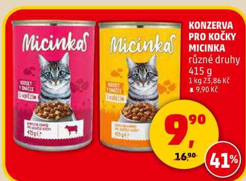 KONZERVA PRO KOČKY MICINKA, 415 g