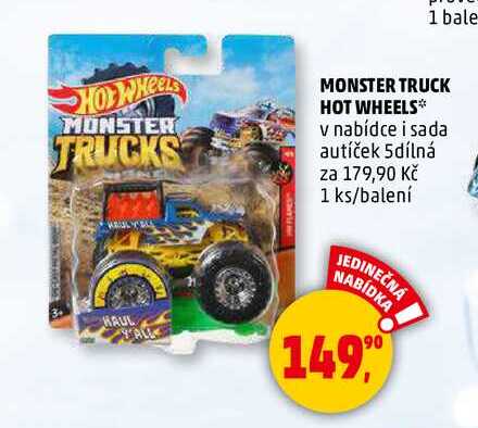 MONSTER TRUCK HOT WHEELS, 1 ks