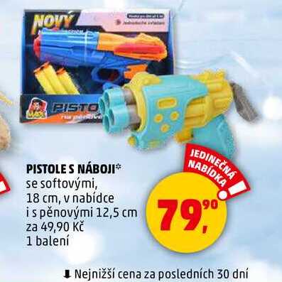 PISTOLE S NÁBOJI, 1 balení