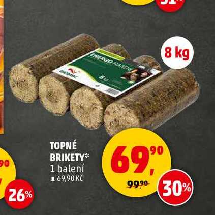 TOPNÉ BRIKETY, 1 balení