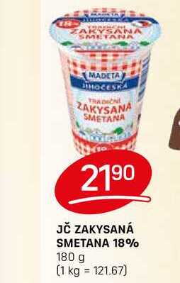 JČ ZAKYSANÁ SMETANA 18% 180 g