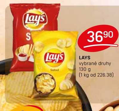 LAYS vybrané druhy 130 g