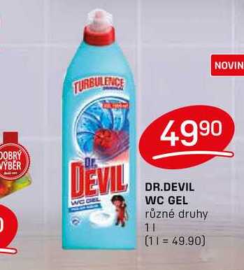 DR.DEVIL WC GEL různé druhy 1l