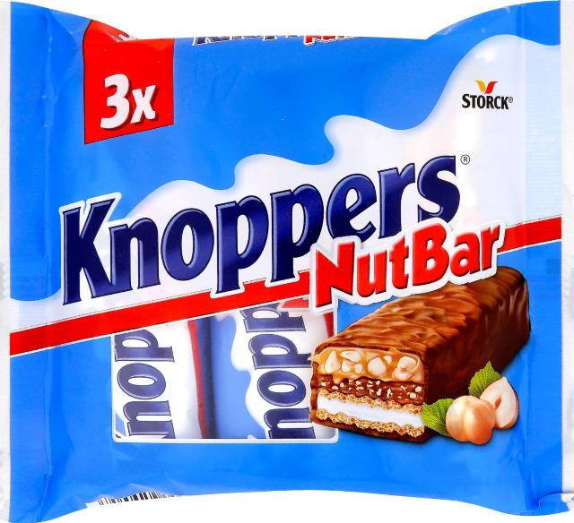 Knoppers Nutbar Čokoládová tyčinka