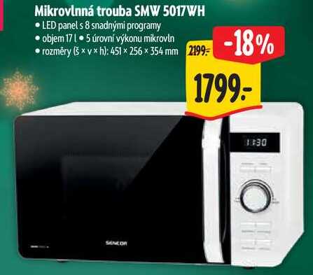 Mikrovlnná trouba SMW 5017WH 
