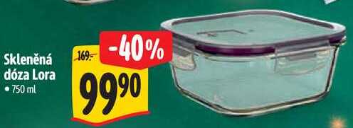 Skleněná dóza Lora