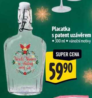 Placatka s patent uzávěrem