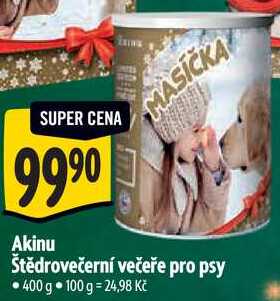 Akinu Štědrovečerní večeře pro psy, 400 g