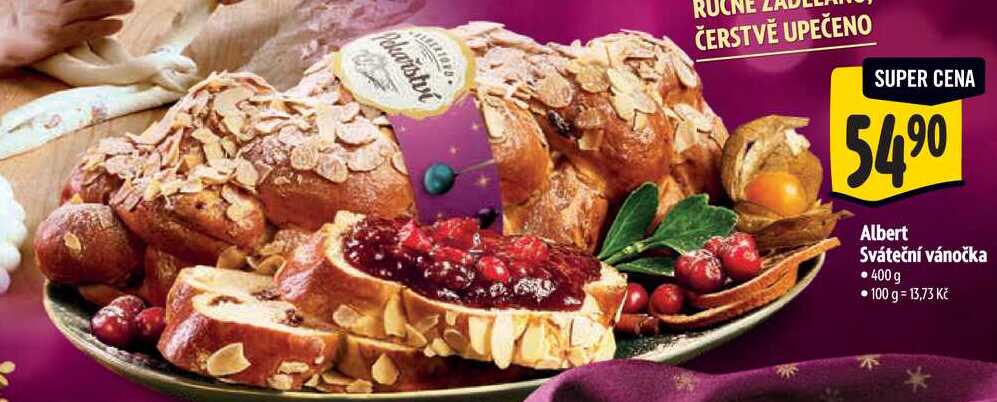 Albert Sváteční vánočka, 400 g