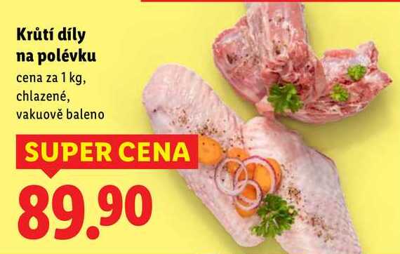 Krůtí díly na polévku, cena za 1 kg