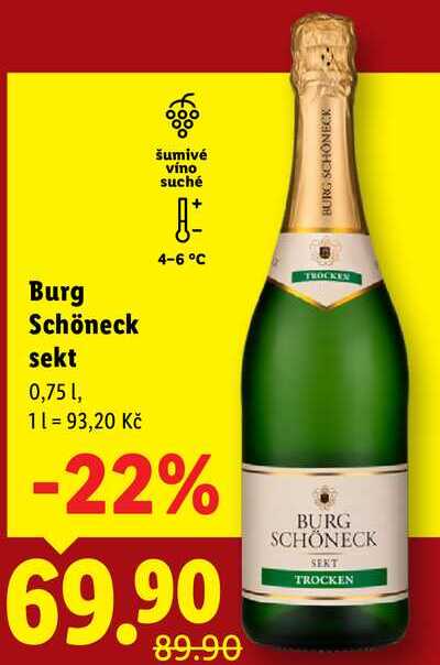Burg Schöneck sekt, 0,75 l