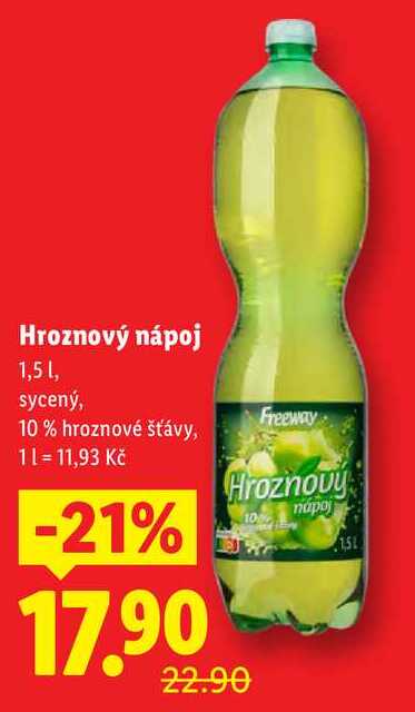 Hroznový nápoj, 1,5 l