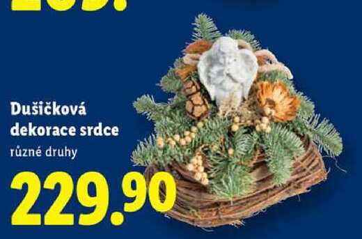 Dušičková dekorace srdce