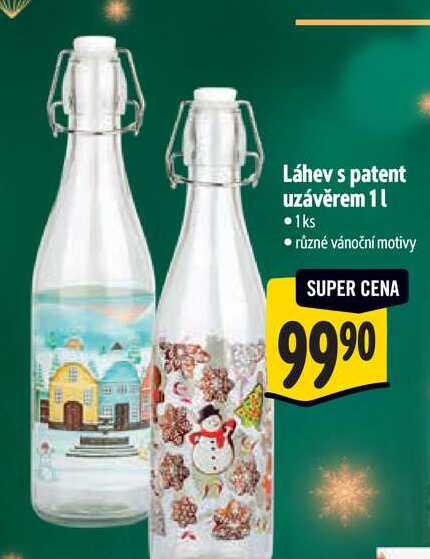 Láhev s patent uzávěrem 1 1 1ks