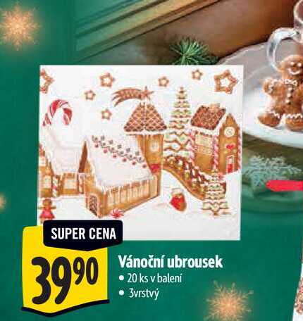 Vánoční ubrousek  20 ks