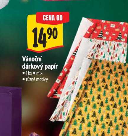 Vánoční dárkový papír 1ks