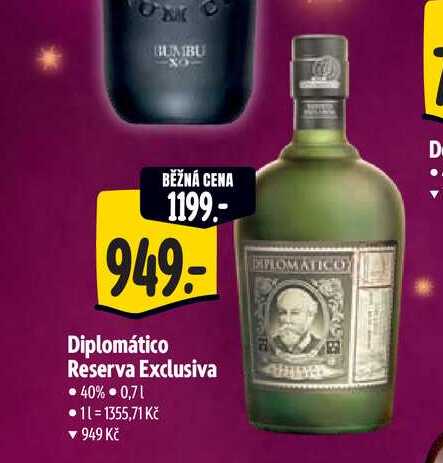   Diplomático Reserva Exclusiva 40% 0,71  