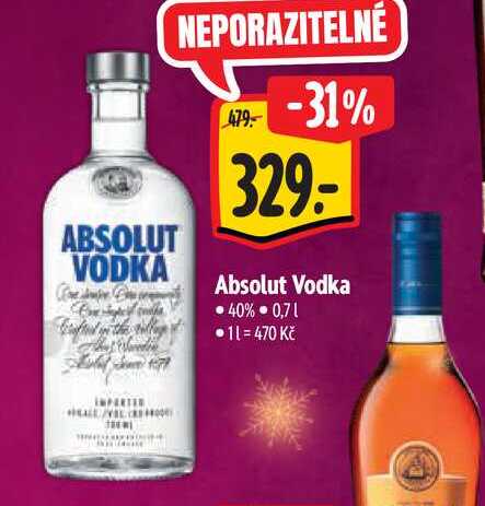 Absolut Vodka  40% 0,71