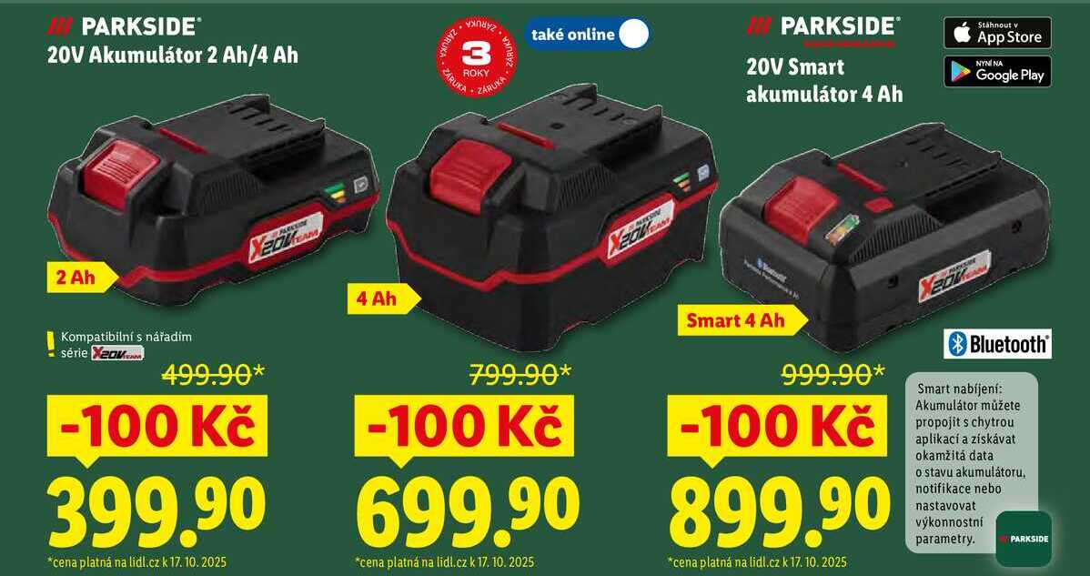 20V Akumulátor 2 Ah/4 Ah, 20V Smart akumulátor 4 Ah
